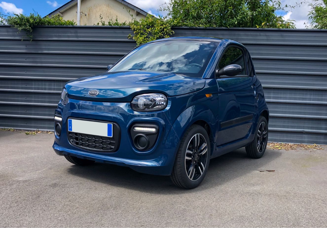 Photo Microcar Dué Bleu moteur Progress - Avant